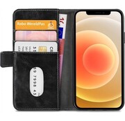 Mobilize Mobilize - Coque pour iPhone 12 - Elite Gelly Wallet Book Case Noir