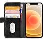 Mobilize - Coque pour iPhone 12 - Elite Gelly Wallet Book Case Noir
