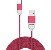 Celly Câble USB Type-C, 1,5 mètre, rouge - Caoutchouc - Celly | Pantone
