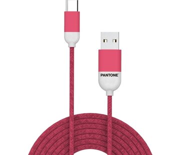 Celly Câble USB Type-C, 1,5 mètre, rouge - Caoutchouc - Celly | Pantone