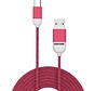 Câble USB Type-C, 1,5 mètre, rouge - Caoutchouc - Celly | Pantone