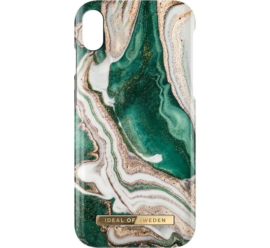 iDeal of Sweden Fashion Case étui pour téléphone iPhone XR doré jade marbre