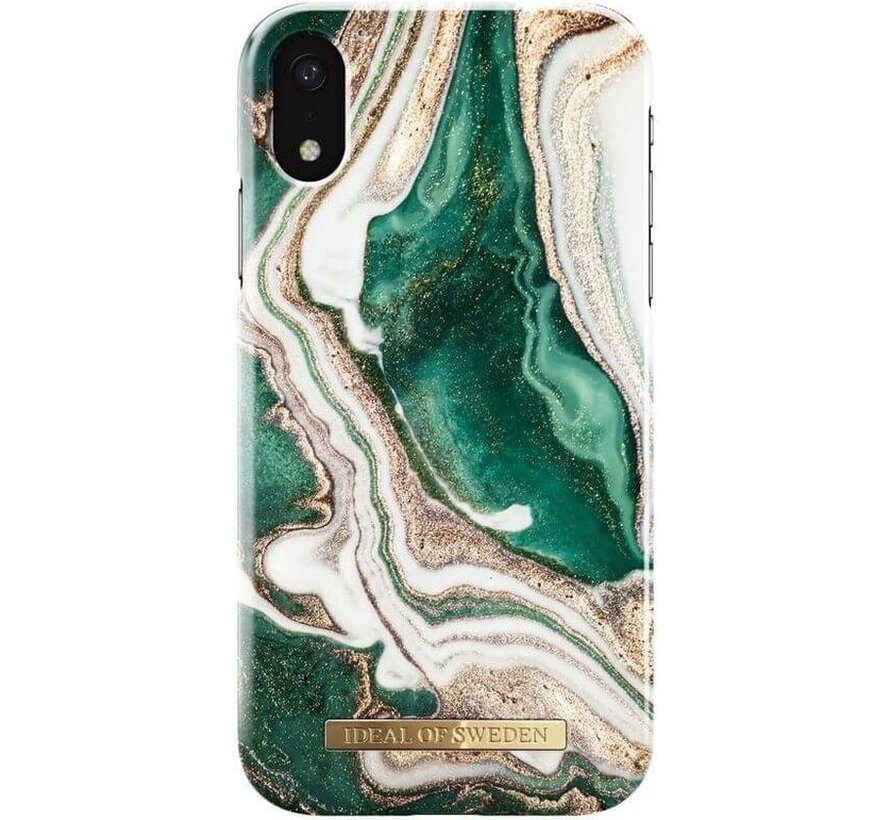 iDeal of Sweden Fashion Case étui pour téléphone iPhone XR doré jade marbre