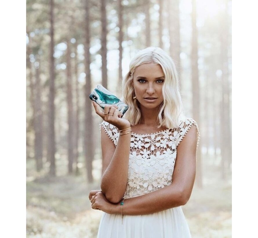 iDeal of Sweden Fashion Case étui pour téléphone iPhone XR doré jade marbre