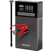 Auronic Auronic Jumpstarter - avec compresseur - 12V - 1500A - 16,000 mAh - Aide au démarrage 6-en-1 - Sac de rangement et accessoires inclus - Noir/Gris