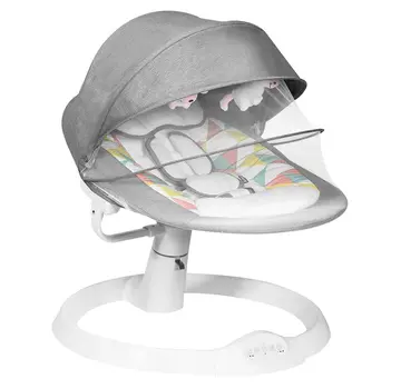 Coast Coast Baby Rocker Chaise à bascule électrique pour bébé Balançoire pour bébé avec 5 positions de basculement gris