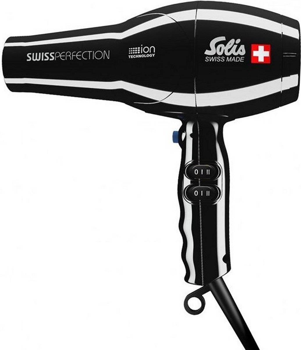 Sèche-cheveux - Solis - Sèche-cheveux professionnel - Swiss Perfection 440 - Noir