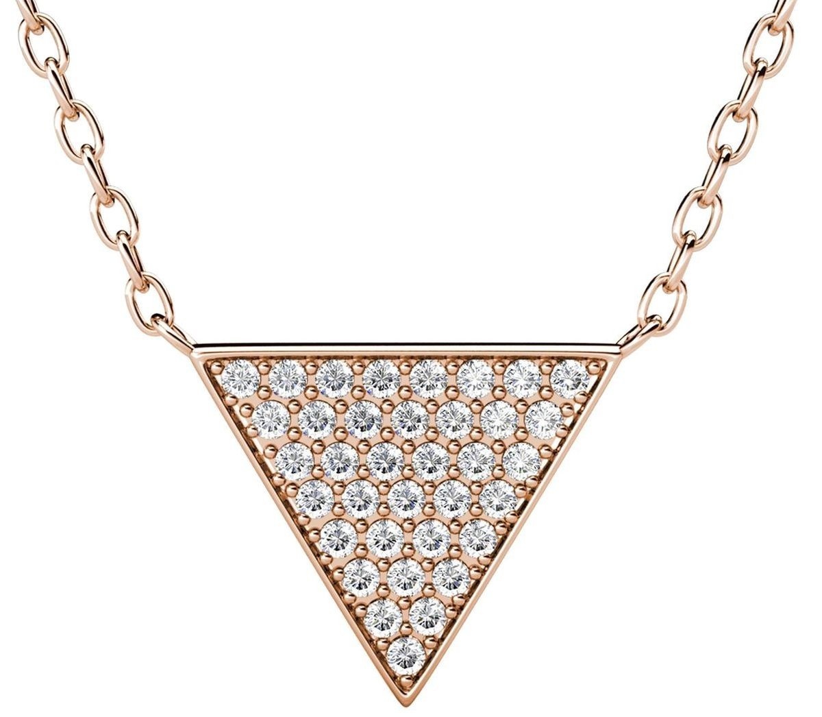 Collier femme avec pendentif - Yolora - Couleur or et rose