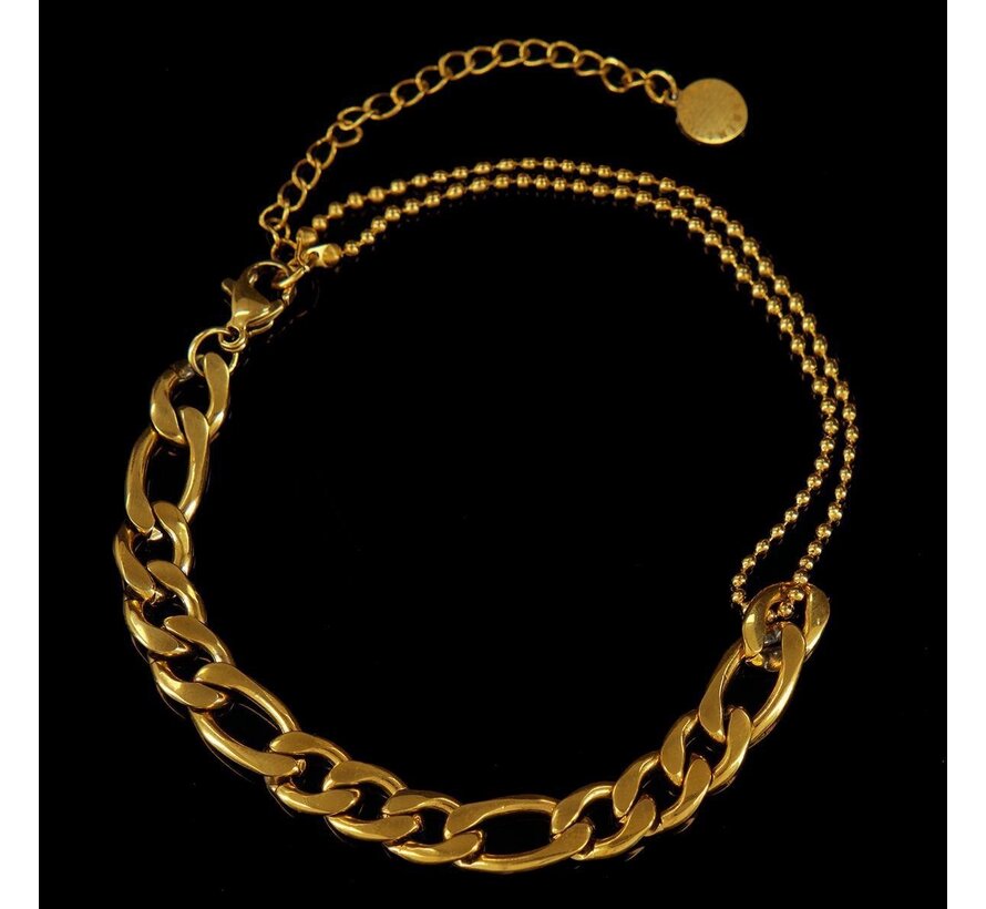 Bracelet femme Prego Gold - Laura Ferini - Bracelet à maillons en or