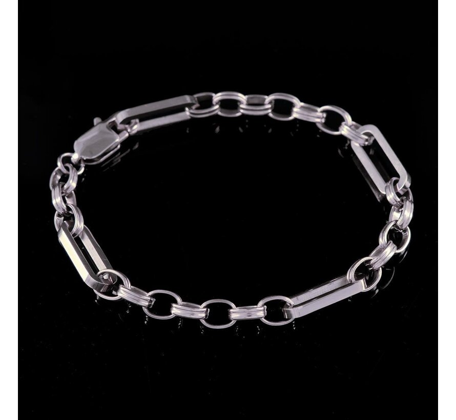 Bracelet à maillons en argent - Laura Ferini - Couleur argent