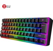 Clavier de jeu à membrane HXSJ V700 RGB - 61 touches - Qwerty