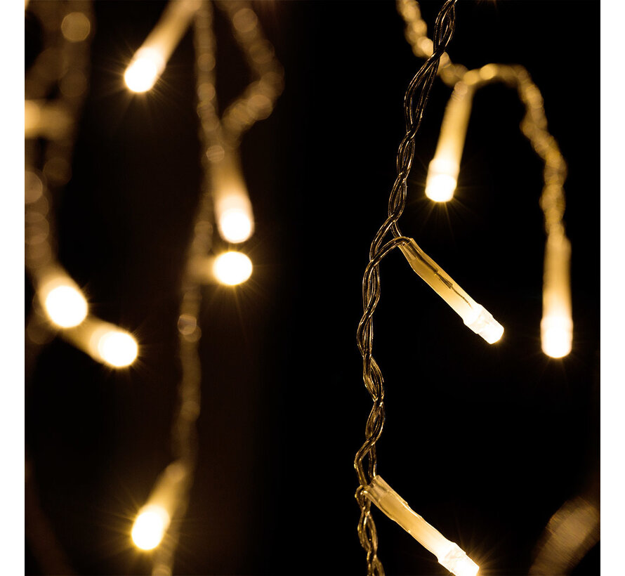 Monzana lumières de Noël - glaçon - Noël 200 LEDs 10m - blanc chaud