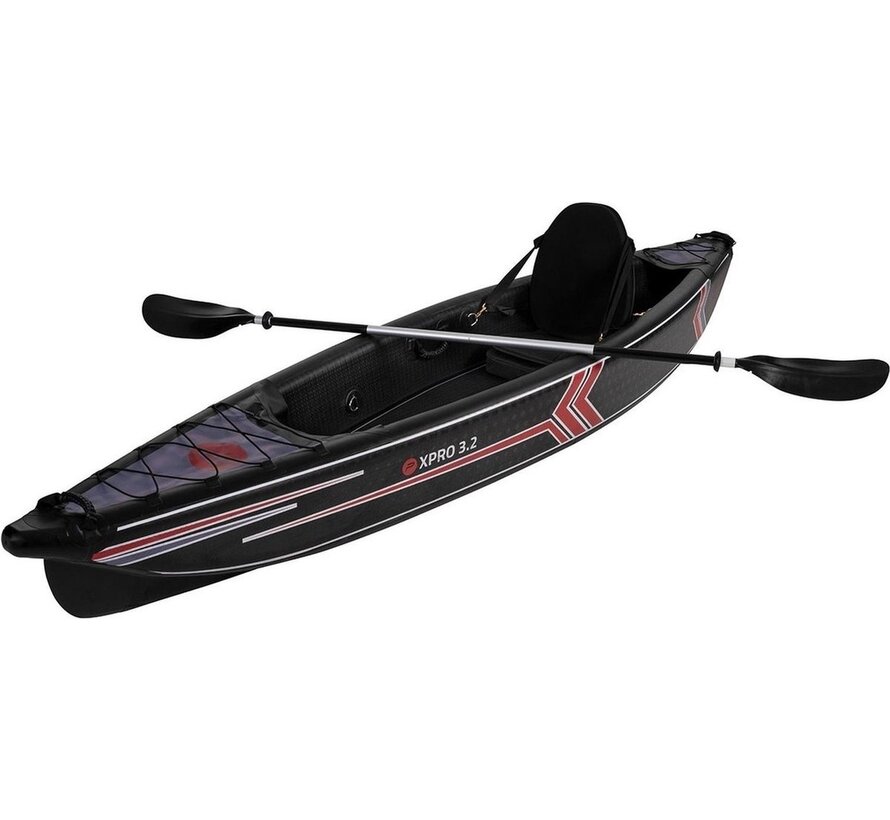Kayak gonflable avec pagaie - 1 personne - 320x75 cm
