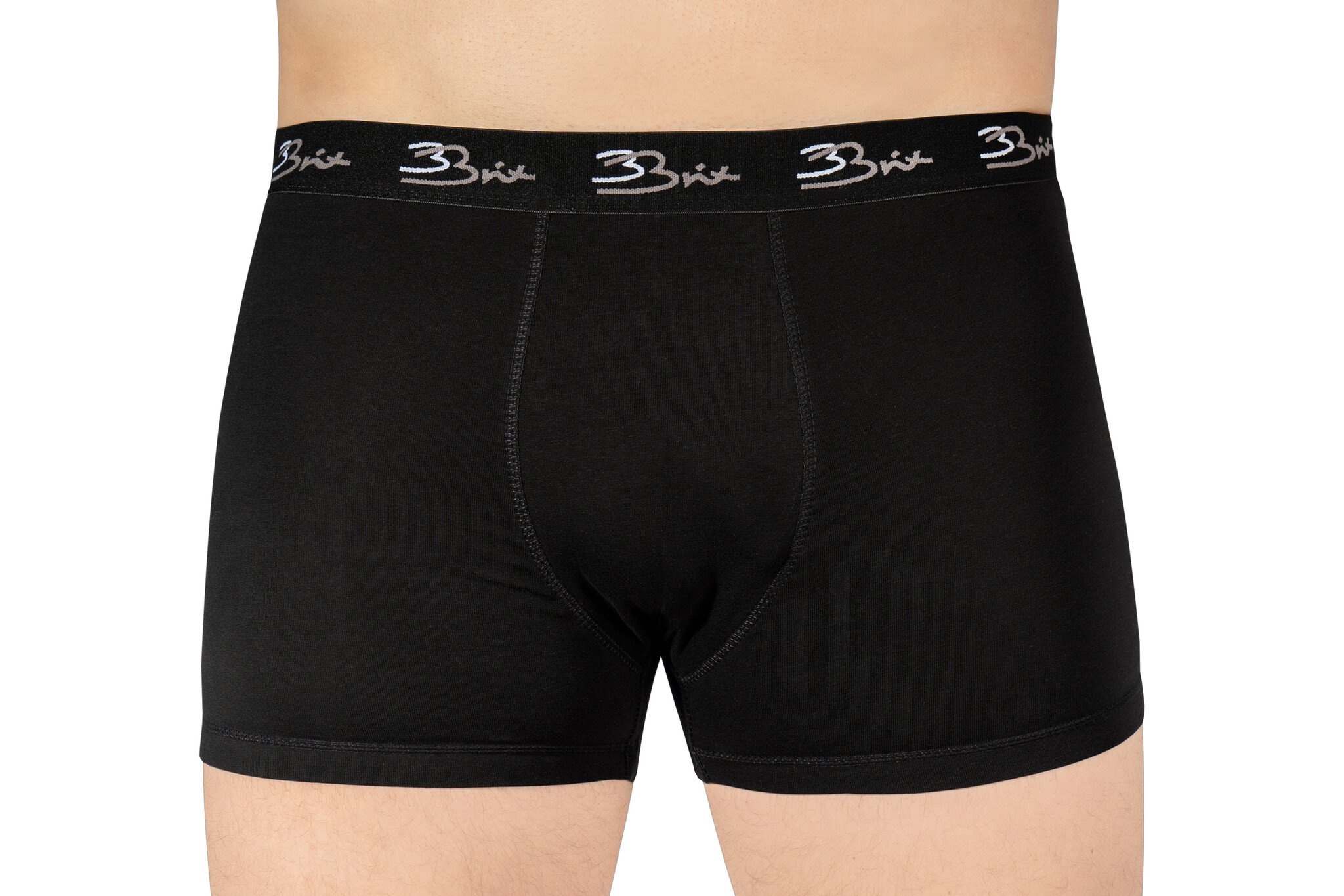 Boxer en paquet double, couleur noir, taille M