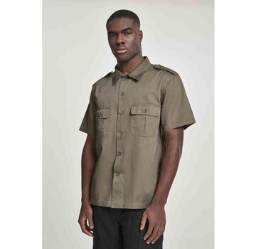 Brandit Chemise US, demi-manche, couleur olive, taille L