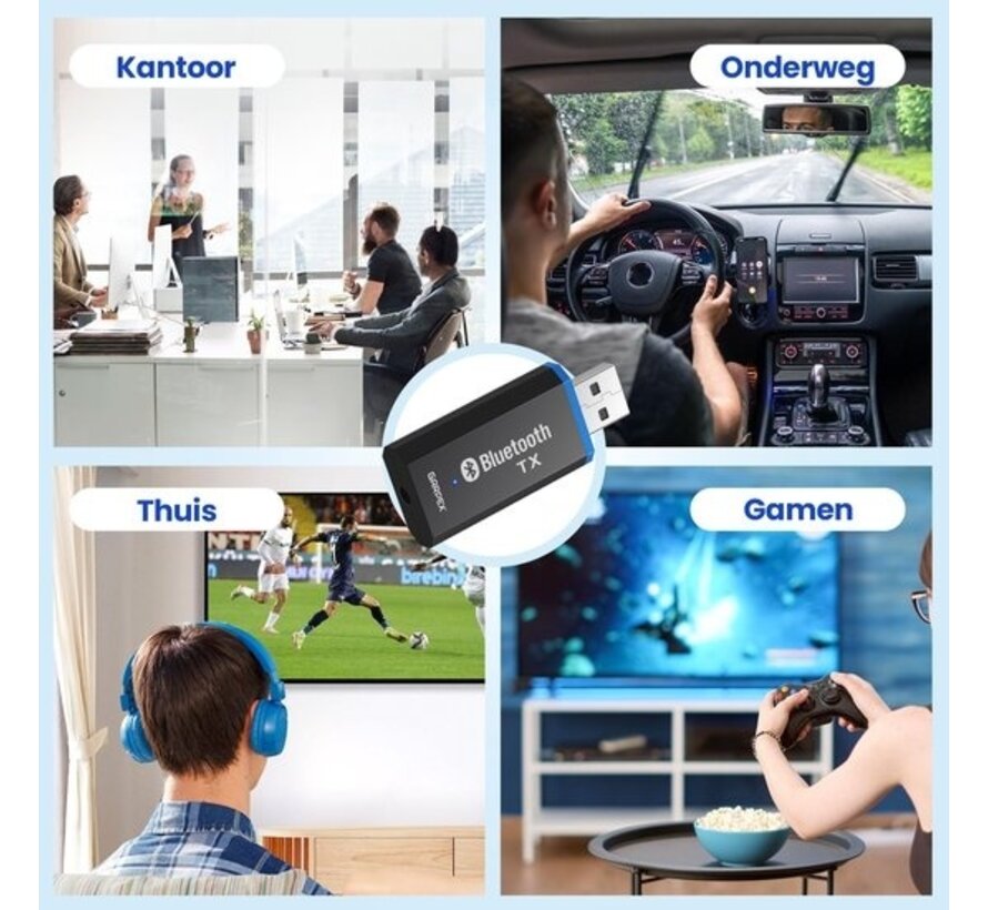 Adaptateur BluetoothGarpex - Transmetteur USB Bluetooth ordinateur portable - Récepteur de données audio -Hifi