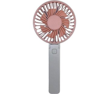 Garpex Mini ventilateur - Ventilateur de table - Petit ventilateur - Ventilateur portable - Ventilateur à main - Ventilateur de table - Ventilateur de bureau - Rose