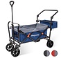 Chariot pliable LifeGoods - 103L - 120kg - 98x45cm - Bleu/gris