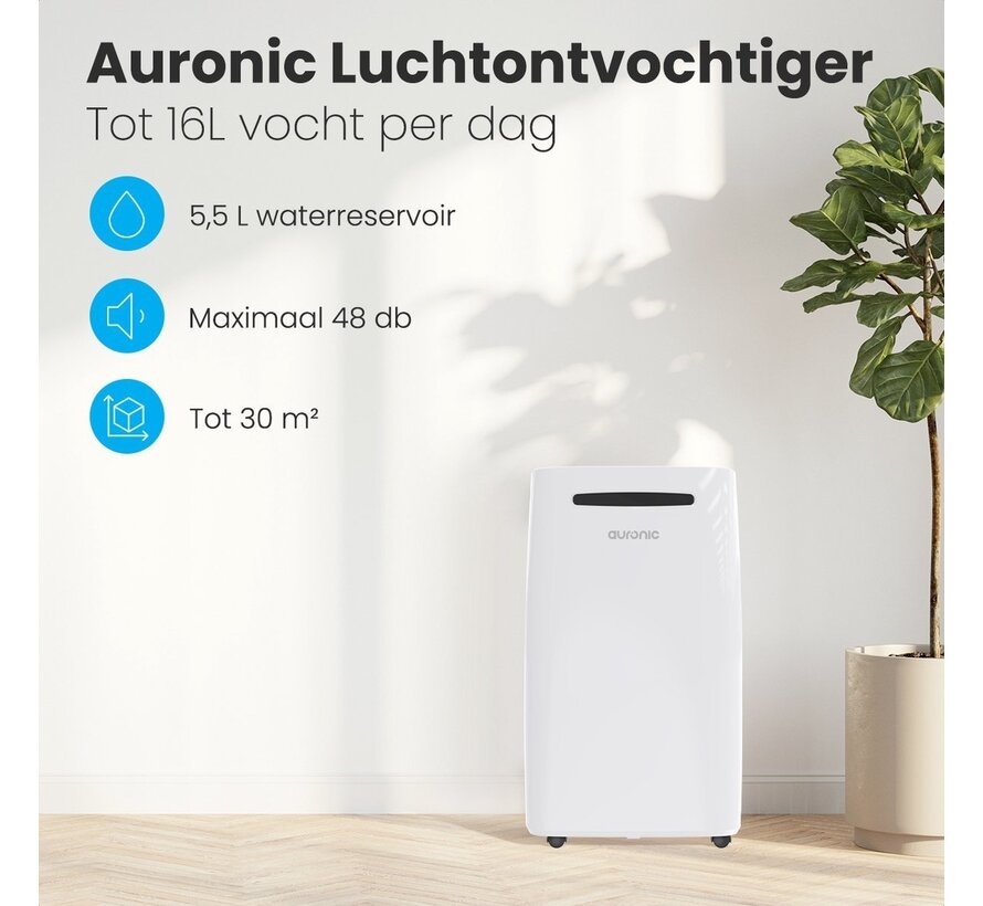 Déshumidificateur - Auronic - 16L - Blanc