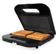 Tomado Appareil à croque monsieur - Tomado TGS2001S - 750 watts - 22,5 x 13 cm - Noir/RVS