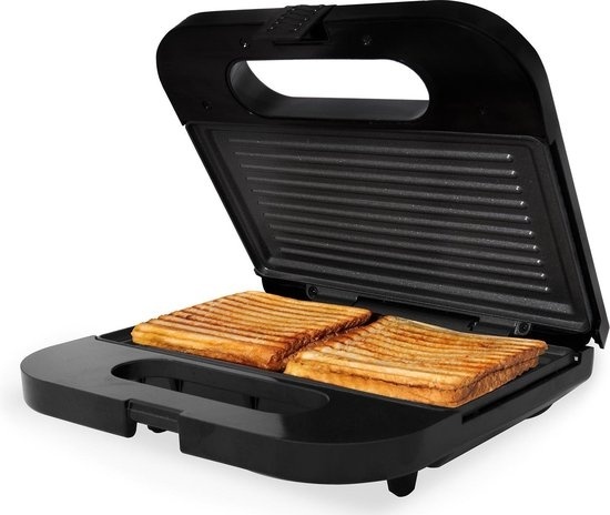 Appareil à croque monsieur - Tomado TGS2001S - 750 watts - 22,5 x 13 cm - Noir/RVS