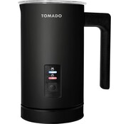 Tomado Tomado TMF1201B - Mousseur à lait électrique - Moussage à chaud et à froid - Chauffage - Préparation de cappuccino - Noir mat