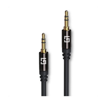 LifeGoods LifeGoods AUX Cable - Câble audio 1M - 3.5mm - Mâle à Mâle - Noir