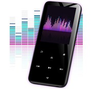 Nuvance Nuvance - Lecteur MP3 Bluetooth - Mémoire interne 16GB - Support jusqu'à 128GB - Enregistreur vocal numérique - avec radio FM - Noir