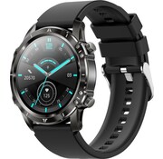 Nuvance Nuvance - Smartwatch de luxe - pour femmes et hommes - Android et iOS - 45mm - CF89 - écran tactile - étanche IP67 - Smartwatches pour enfants - Noir