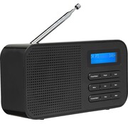 Denver Radio Denver FM DAB+ - Radio de cuisine - Radio portable - Fonctionne sur batterie ou sur secteur - Ecran LCD - DAB42 - Noir