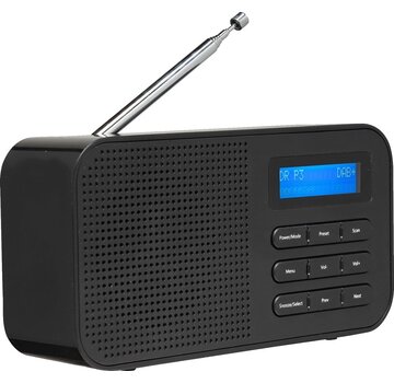 Denver Radio Denver FM DAB+ - Radio de cuisine - Radio portable - Fonctionne sur batterie ou sur secteur - Ecran LCD - DAB42 - Noir