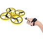 Denver Mini Drone pour enfants et adultes - portée 30m - commande manuelle - lumière LED - DRO170 - noir/jaune