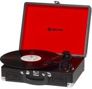 Denver Denver Record Player - Haut-parleurs intégrés - Logiciel PC inclus - Auto-stop - Retro - VPL120 - Noir