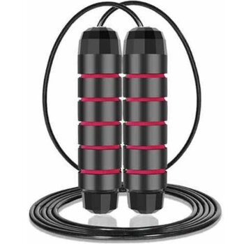 Merkloos Corde à sauter professionnelle avec poids supplémentaire - Ajustable - Lestée - Rouge - Adulte et enfant - Speedrope Conditionnement & Musculation - Exercices à domicile & Articles de fitness en plein air