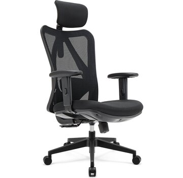 LifeGoods LifeGoods - Chaise de bureau ergonomique - Noir