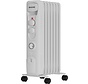 Auronic Radiateur à huile - Chauffage électrique - Thermostat - Minuterie - 3 niveaux - jusqu'à 1500W - Blanc