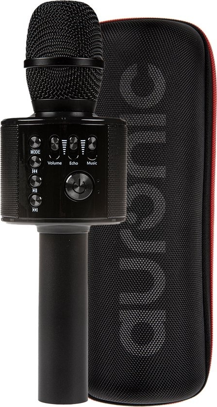 Auronic Karaoke Microphone - Pour enfants et adultes - Bluetooth - Sans fil - avec haut-parleur - Noir
