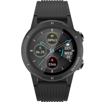 Denver Denver Smartwatch - Podomètre - Sonnerie/SMS - Fréquence cardiaque, température corporelle, pression artérielle, mode sport - IP68 - SW351 - Noir