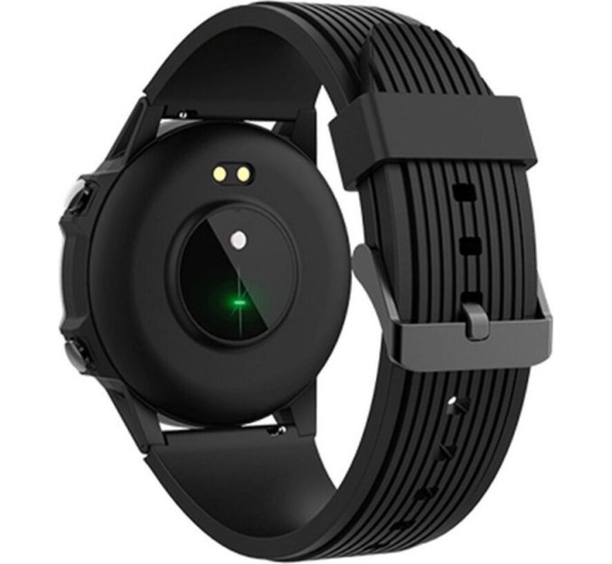 Denver Smartwatch - Podomètre - Sonnerie/SMS - Fréquence cardiaque, température corporelle, pression artérielle, mode sport - IP68 - SW351 - Noir