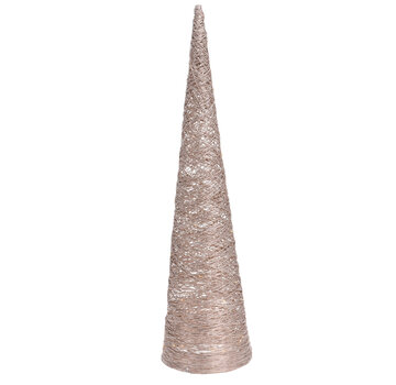 Nampook Cône lumineux décoratif - Pyramide 40 LED - H80cm - Or