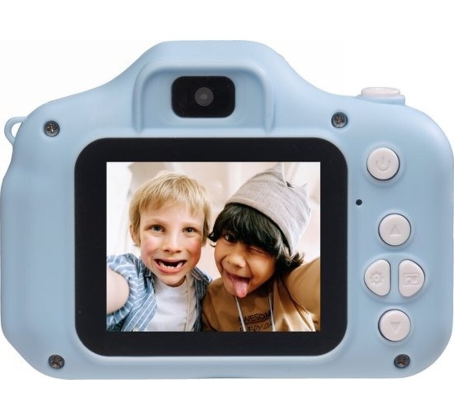 Denver Kids' Camera Full HD - Caméra selfie - 40MP - Appareil photo numérique pour enfants - Photo et vidéo - Jeux - KCA1340 - Bleu