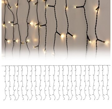 Nampook Guirlande rideau de lumière - 189 LED - 200 x 70 cm - 5 m de câble