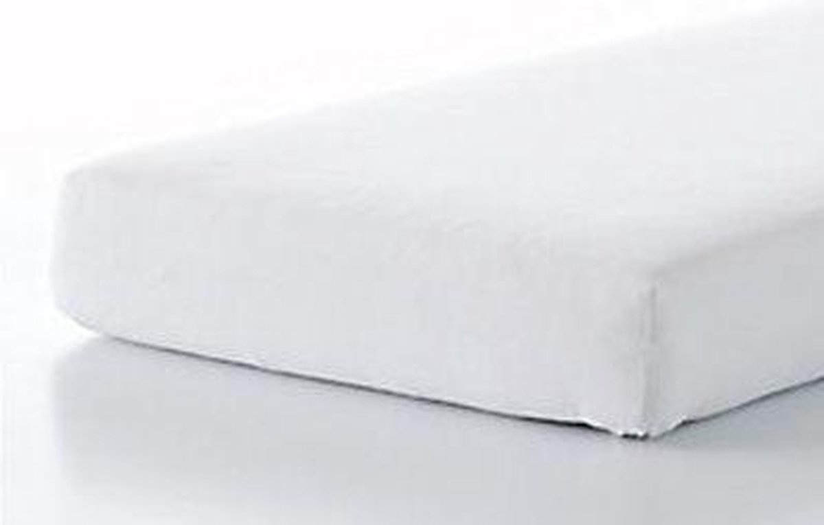 Drap-housse 70x150 flanelle blanc