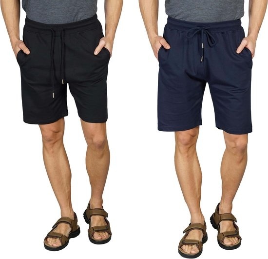 Short avec élastique, couleur marine, taille L