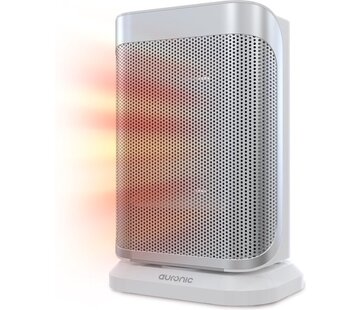 Auronic Auronic Electric Heater - Radiateur à ventilateur - 2 étages - 1500W - Indication LED - Rotatif - Blanc