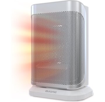 Auronic Auronic Electric Heater - Radiateur à ventilateur - 2 étages - 1500W - Indication LED - Rotatif - Blanc