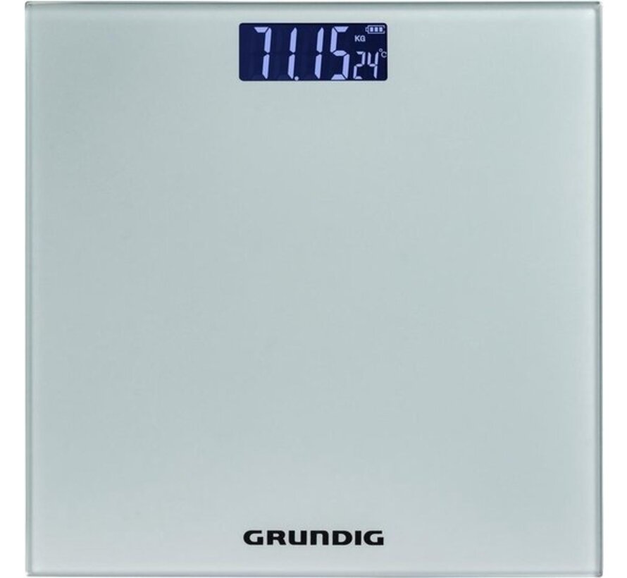 Balance - Grundig - Pèse-personne numérique - De 2 kg à 180 kg - Gris
