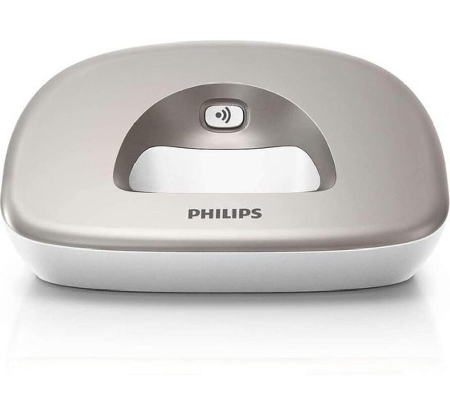 Philips XL4901S - Téléphone DECT - Téléphone sans fil pour personnes âgées avec 1 combiné - Grandes touches, augmentation du volume et compatibilité avec les aides auditives - Blanc