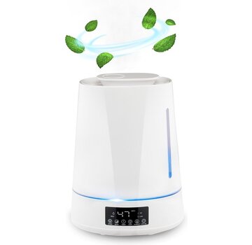 Grundig Humidificateur - Grundig  - Diffuseur d'arômes - Humidificateur avec hygromètre - Capacité 4L - Blanc