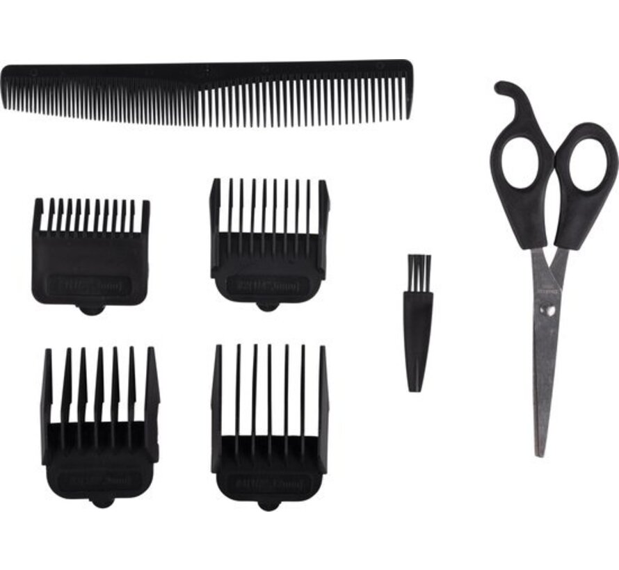 alpina Set de tondeuses Tondeuse à cheveux - Tondeuse à barbe - 4 peignes - 8 accessoires